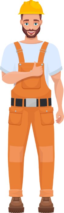 a man in a worker uniform
